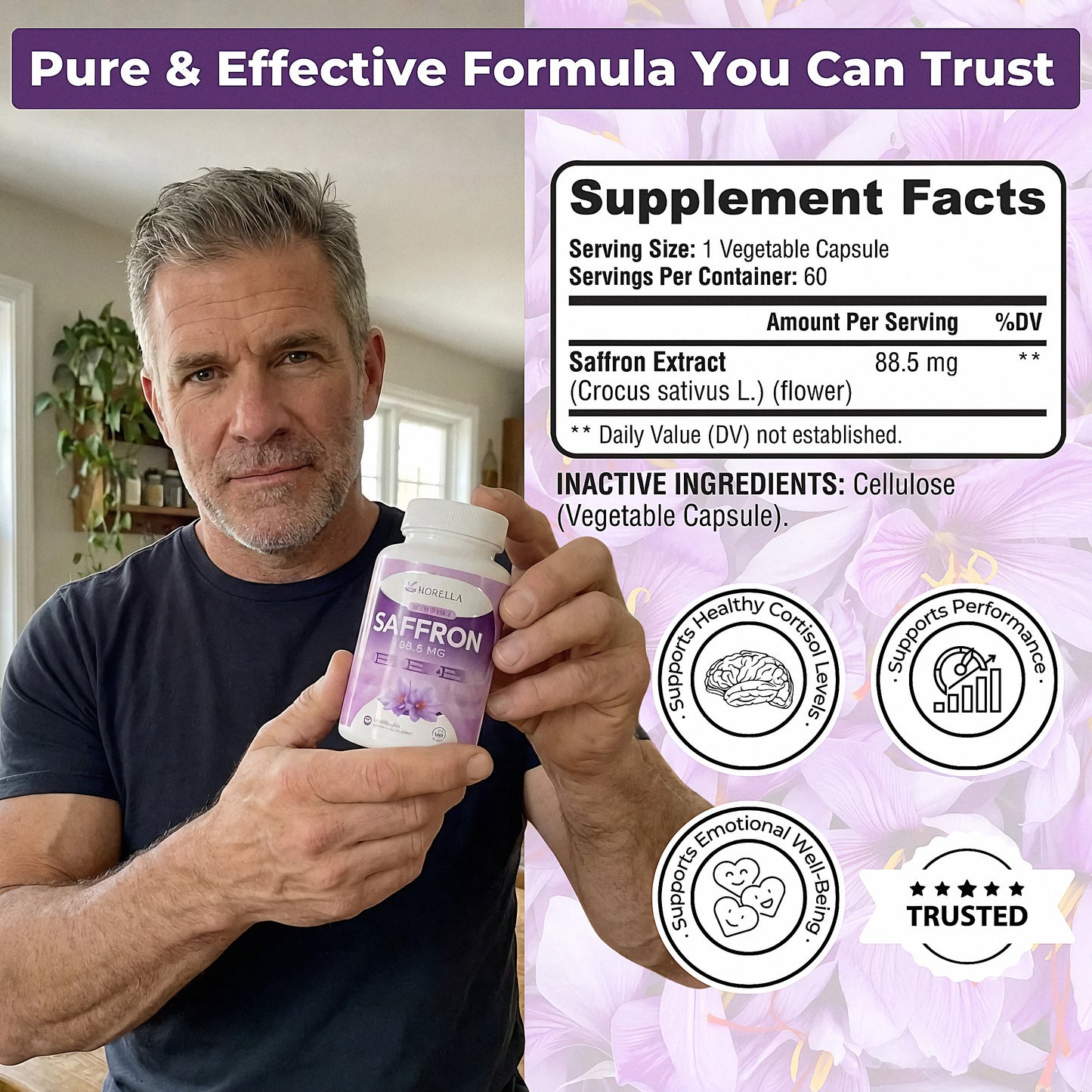 Korella Saffron supplement facts